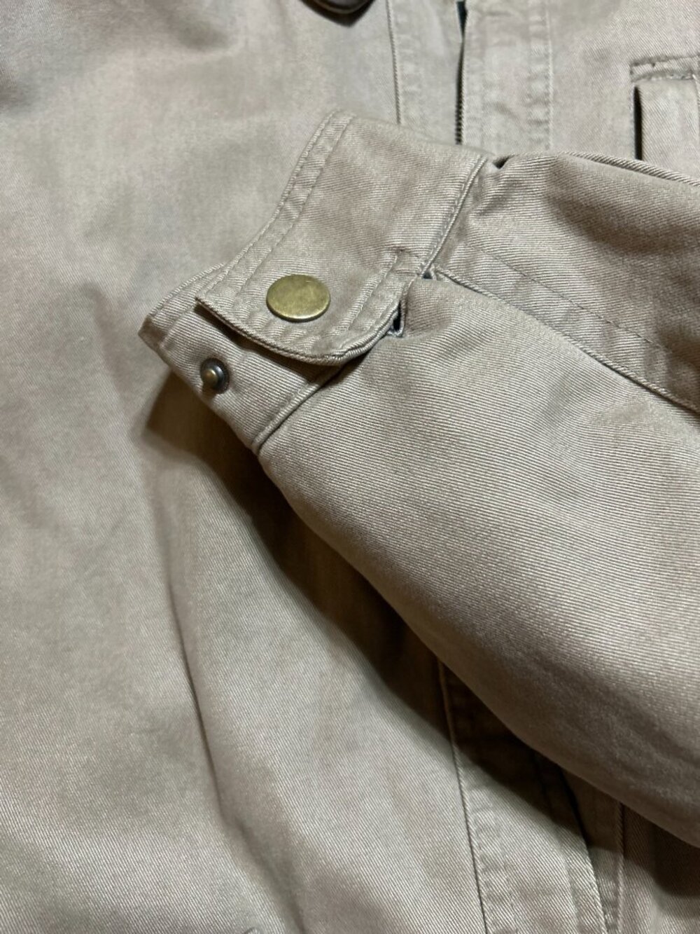 Vintage Aberdeen Authentic Canvas barn chore coat jacket;Leather Collar; XL; zip - Picture 13 of 15